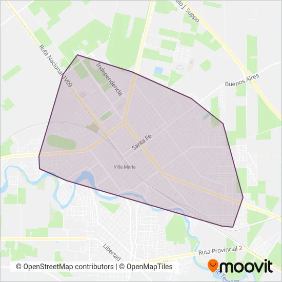 Trans Bus coverage area map