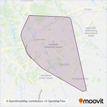 Greenlink coverage area map
