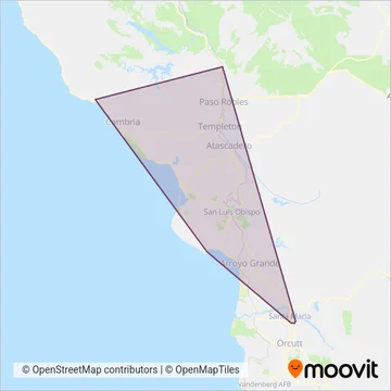 SoCo Transit coverage area map