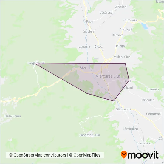 Zonă acoperire Miercurea Ciuc - Csíki Trans