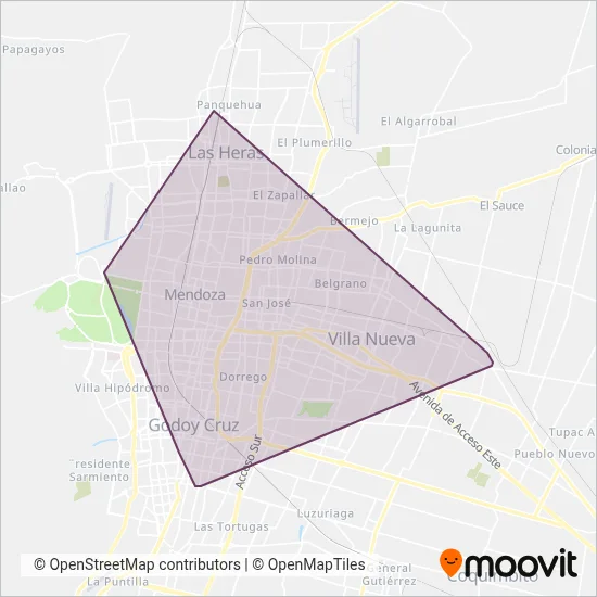 Grupo 100 coverage area map