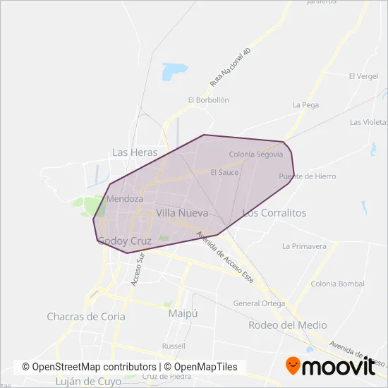 Grupo 500 coverage area map