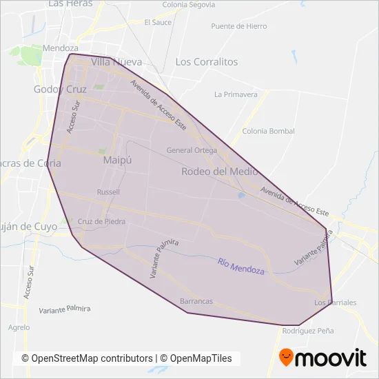 Grupo 800 coverage area map