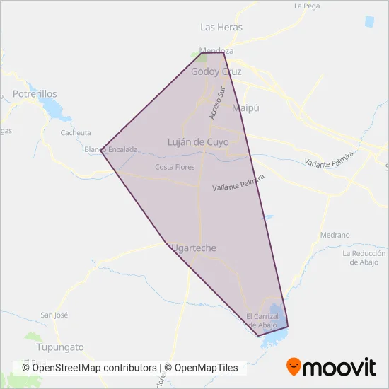 Grupo 700 coverage area map