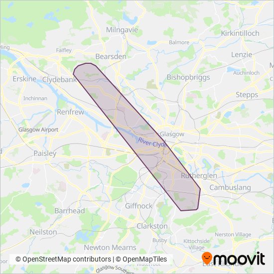 Community Transport Glasgow coverage area map
