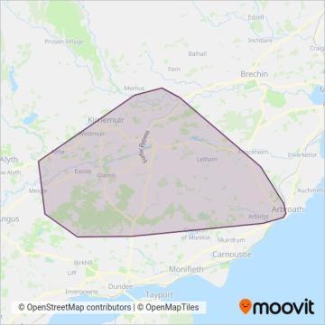 J P Minibus coverage area map