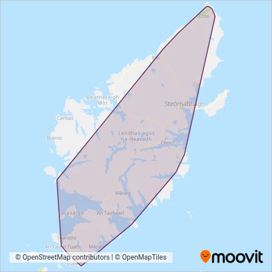 Lochs Motor Transport coverage area map