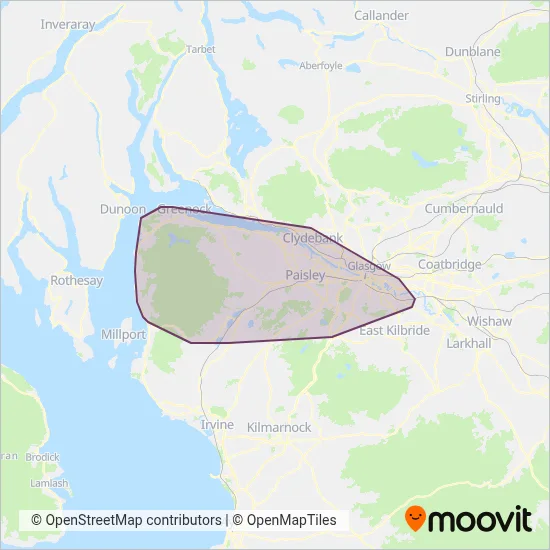 McGill's coverage area map