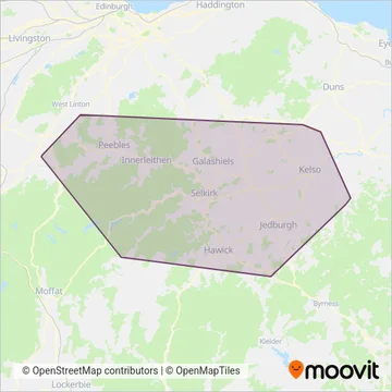 Scottish Borders Council coverage area map