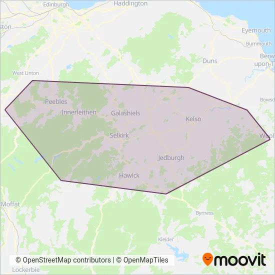 Scottish Borders Council coverage area map