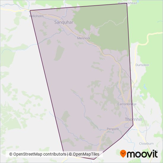 W Brownrigg coverage area map