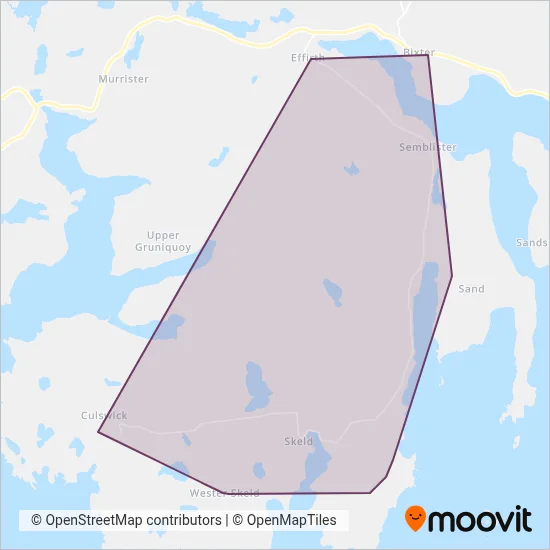 Wastbus coverage area map