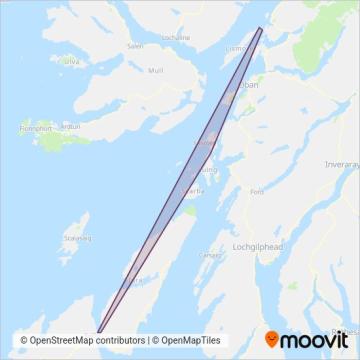 Argyll & Bute Council Ferries coverage area map