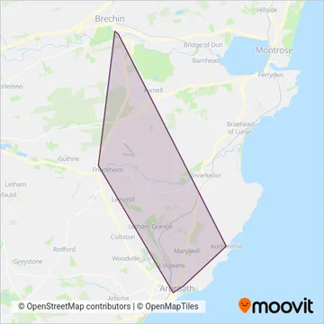 Travel Wisharts coverage area map