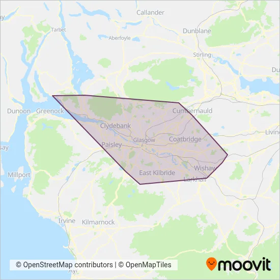 First Greater Glasgow coverage area map