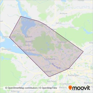 McColls Travel coverage area map