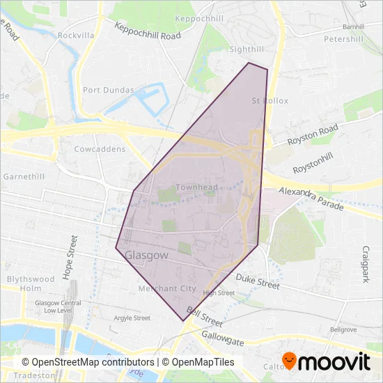 North Area Transport Association coverage area map