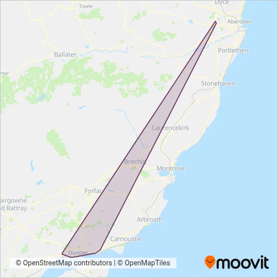 Xplore Dundee coverage area map