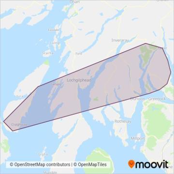 Garelochhead Minibuses & Coaches coverage area map