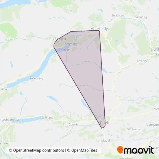 Sweeneys Garage coverage area map