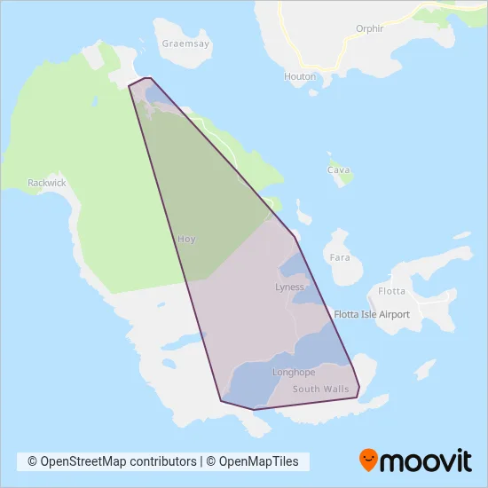 Isle of Hoy Development Trust coverage area map