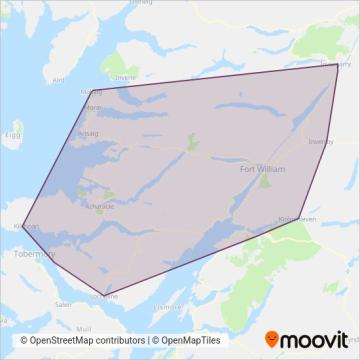 Shiel Buses coverage area map