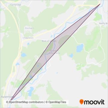 Strathspey Steam Railway coverage area map