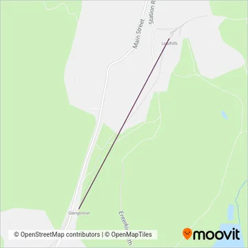 Leadhills and Wanlockhead Railway coverage area map