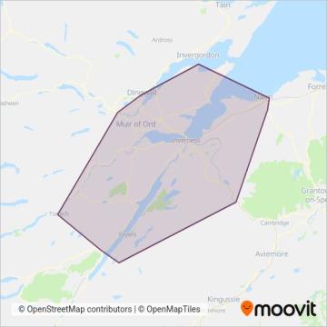 Highland Council coverage area map