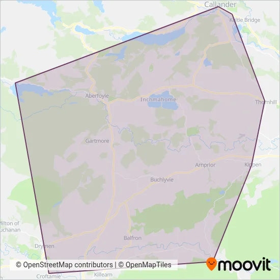 Stirling Council coverage area map