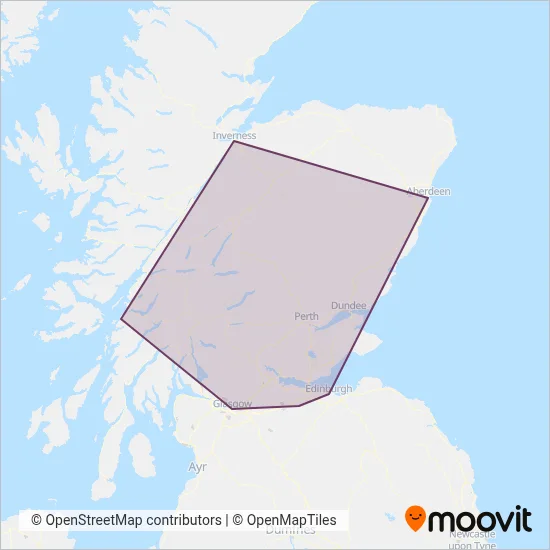 megabus coverage area map