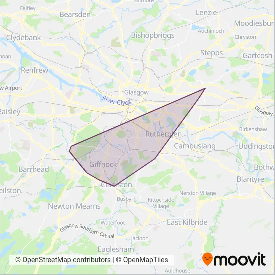 Todd's Travel coverage area map