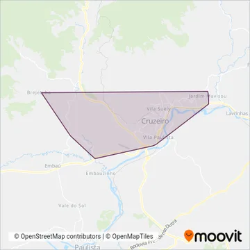 Utile Urbano (Cruzeiro) coverage area map