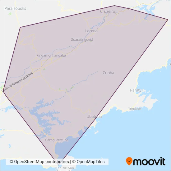 EMTU coverage area map