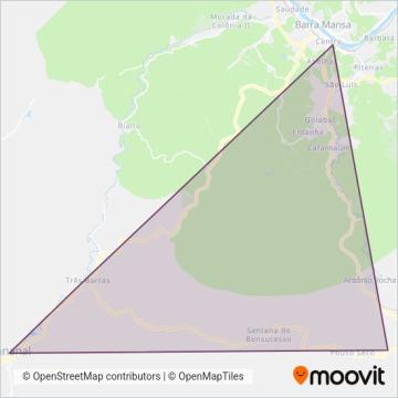 Colitur Transportes Rodoviários coverage area map