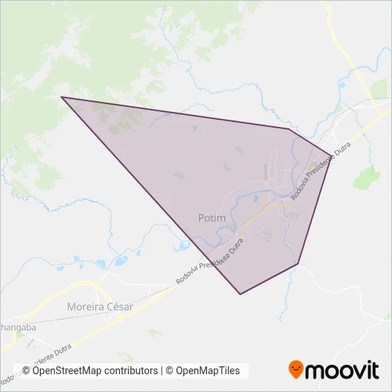 TUG coverage area map