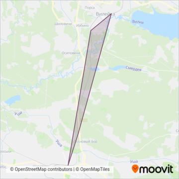 Белорусская железная дорога coverage area map