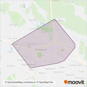 Схема покрытия компании Автобусный парк № 4