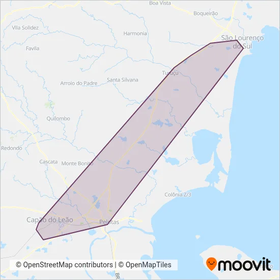 Santa Silvana coverage area map