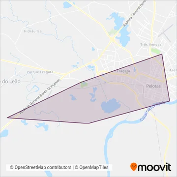 UFPEL - Transporte de Apoio coverage area map