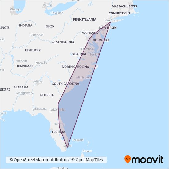 FlixBus-us coverage area map