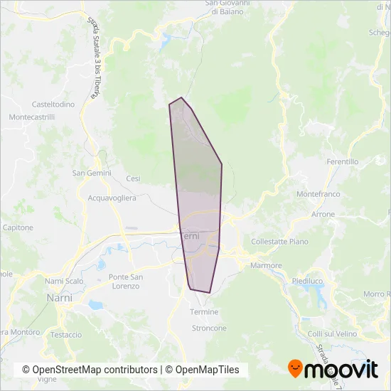 Transport Mobility Cooperative coverage area map