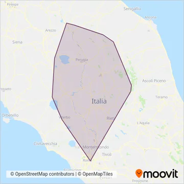Busitalia (Bus) coverage area map