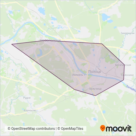 VOKTUP "Operator Perevozok" (Funicular) coverage area map