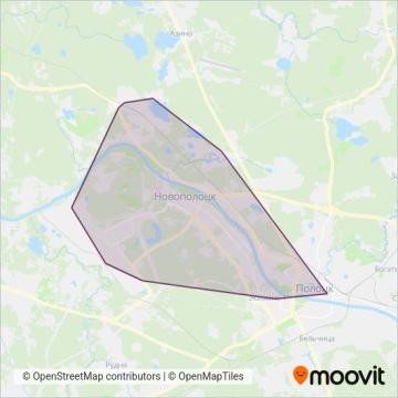 Схема покрытия компании ВОКТУП (Автобус)
