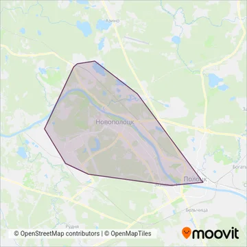 ВОКТУП (Bus) coverage area map