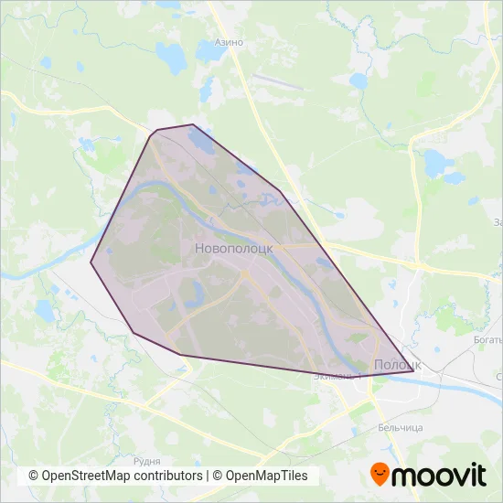 VOKTUP "Operator Perevozok" (Bus) coverage area map