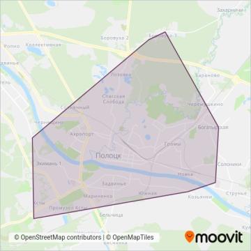 Автобусный парк № 2 coverage area map