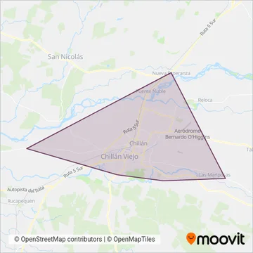 Transp. SOTRAPA coverage area map