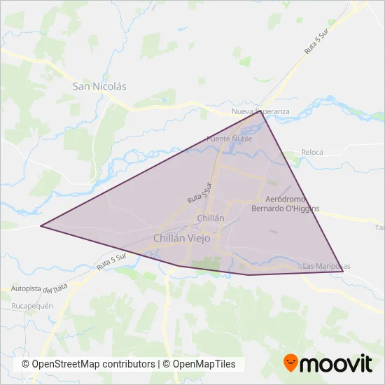 Transp. SOTRAPA coverage area map
